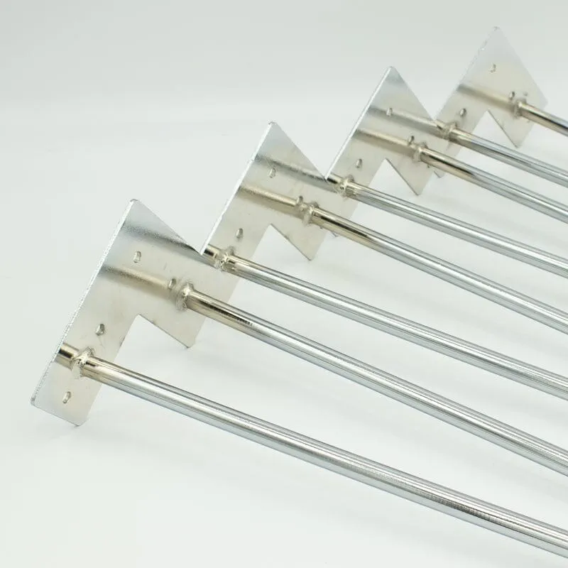 Premium Hairpin Table Legs 2 Rod 16" - Chrome Steel  - Set of 4