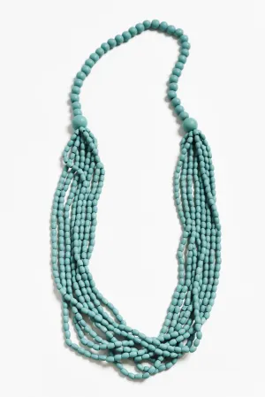 Pria Turquoise Beaded Necklace