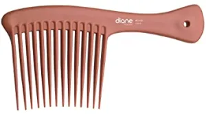 Rake Comb 8 1/2” Bone/Black #D140 by Diane