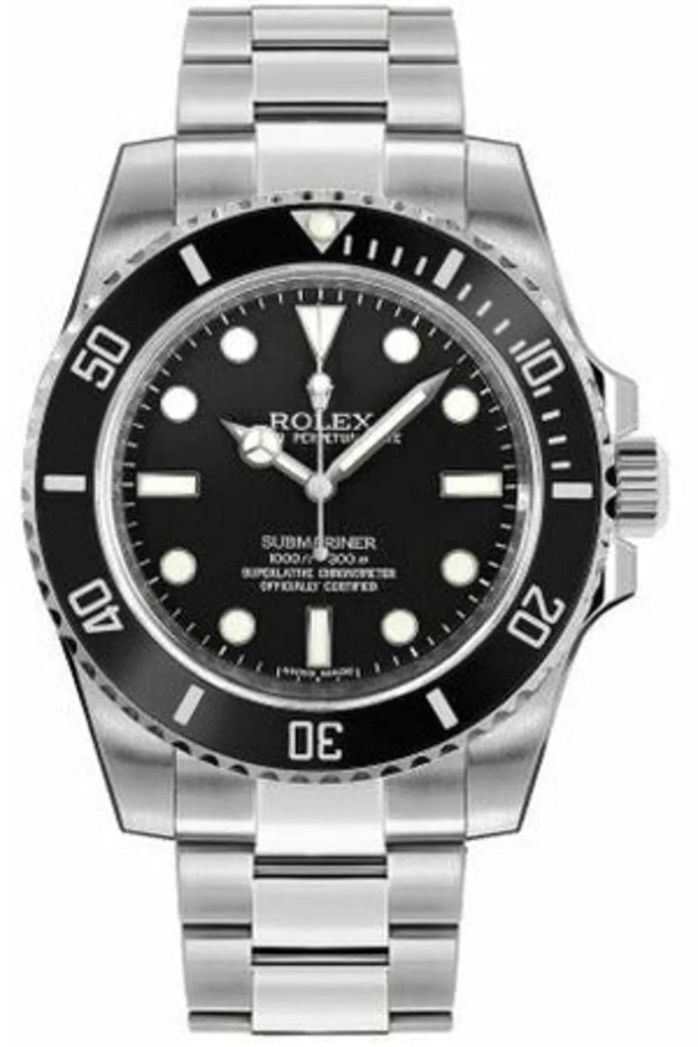 rolex submariner black dial 114060-0002