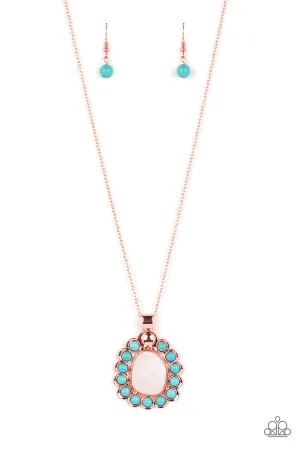 Sahara Sea - Copper Necklace - Paparazzi Accessories