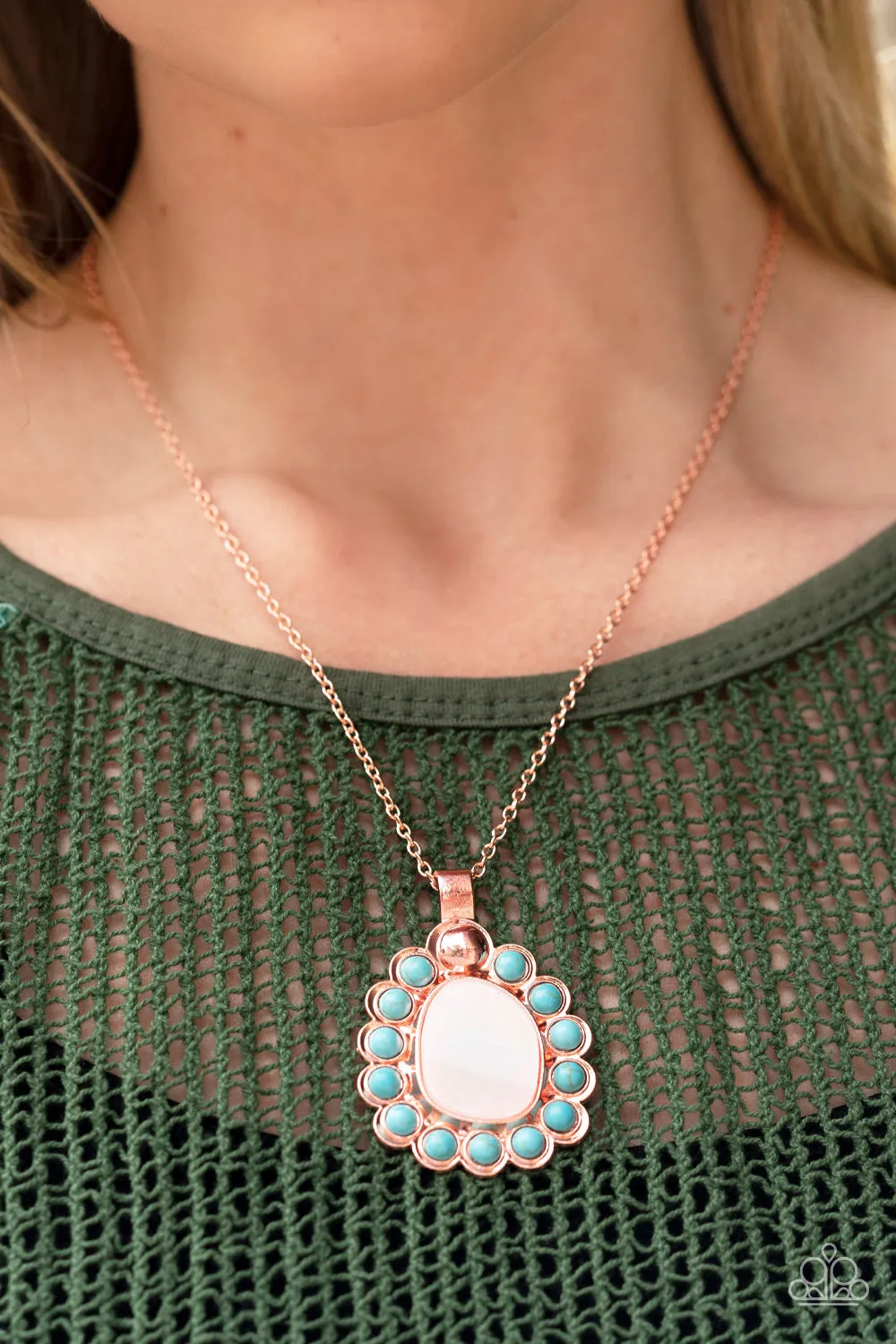 Sahara Sea - Copper Necklace - Paparazzi Accessories