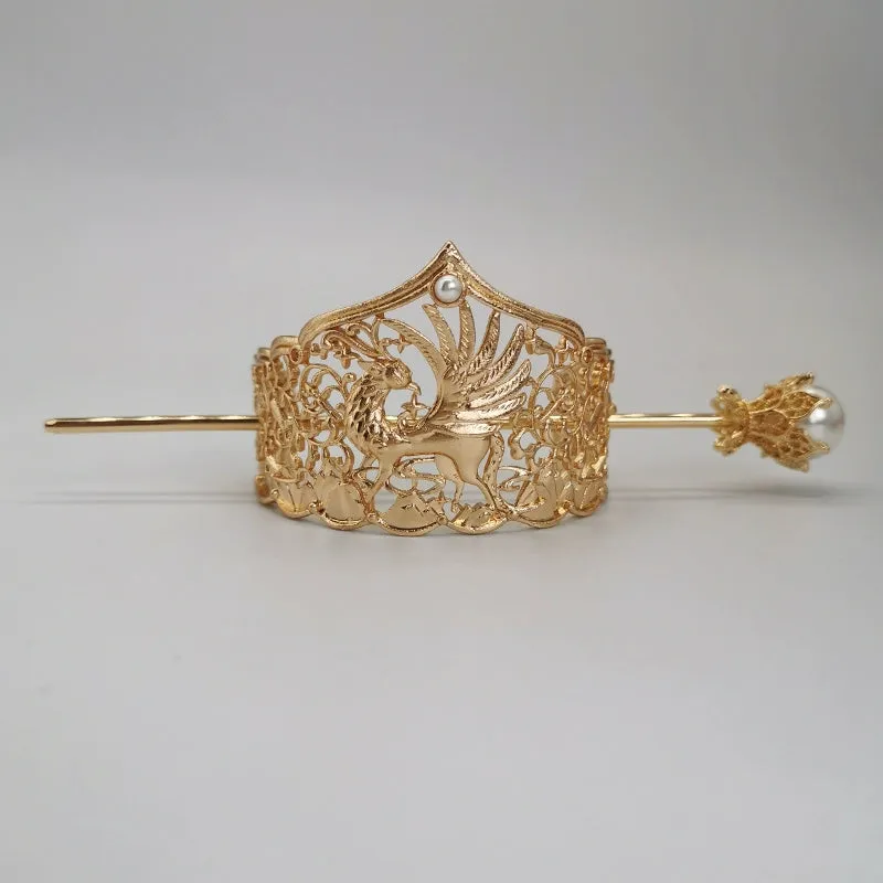 Shiying Gong 石英宫 Quartz Palace Unisex Crown & Pin