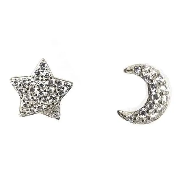 Silver Fairytale Stud Earrings Silver