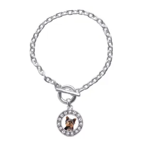 Silver The Yorkshire Circle Charm Toggle Bracelet