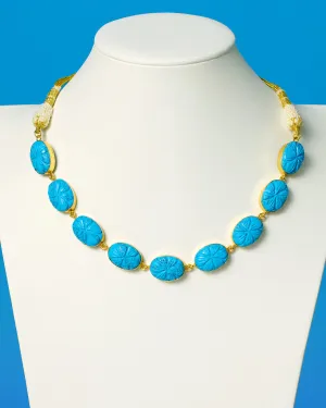 Skye Necklace in Turquoise Colored Stone