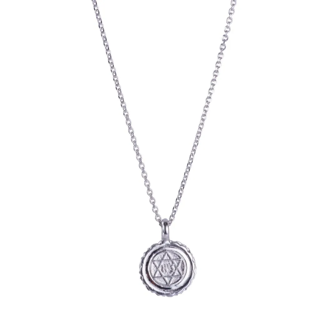 Star of David Pendant in "Clear" - Rhodium