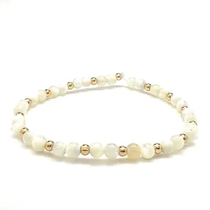 STONE BEAD STRETCH BRACELET