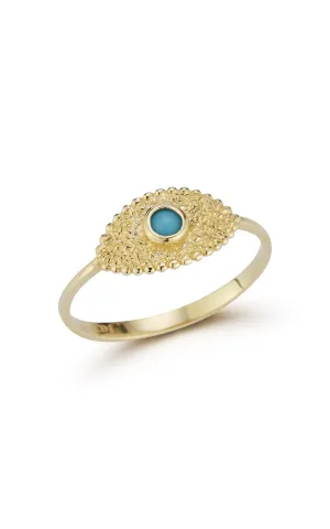 Turquoise Evil Eye Ring