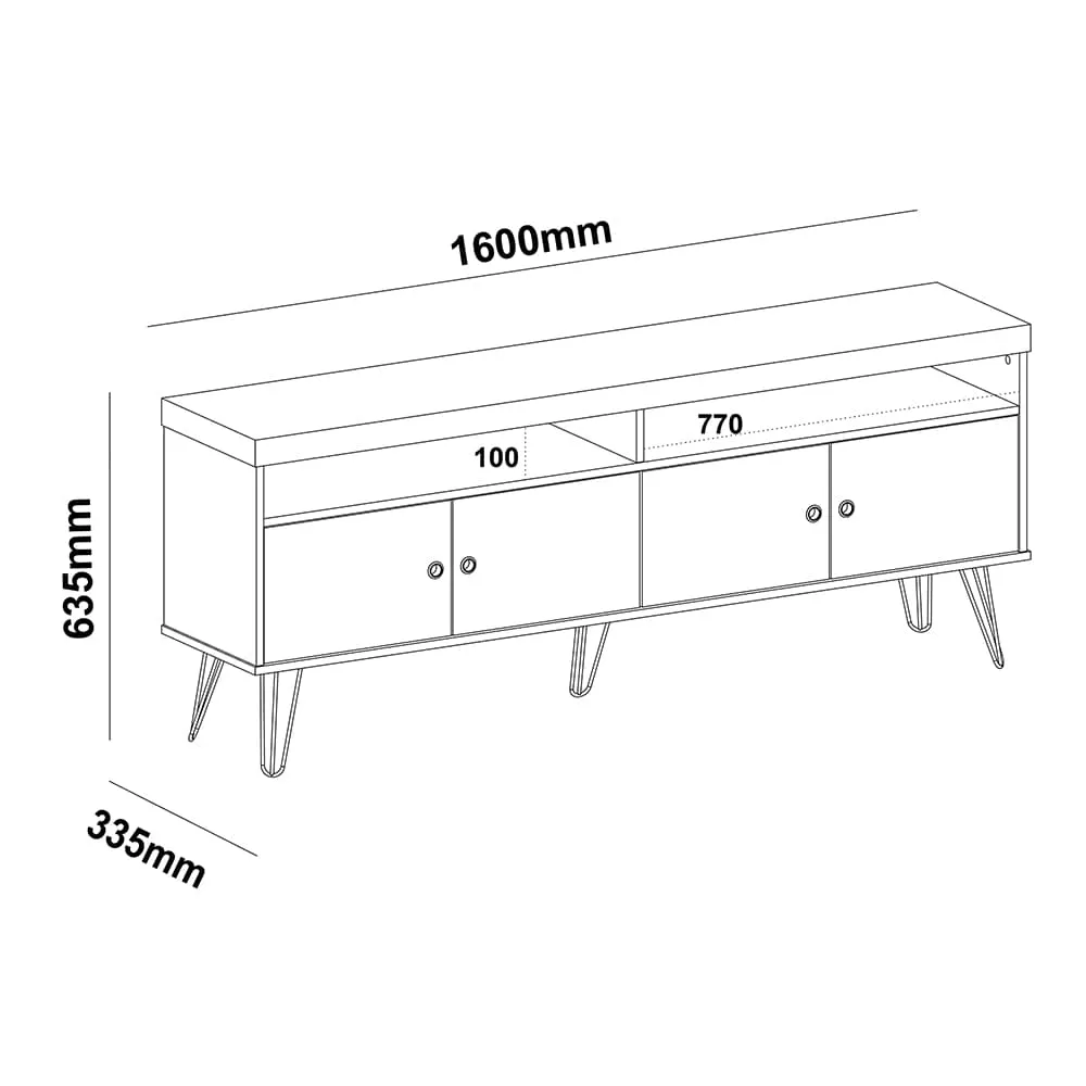 TV Unit Liberty Oak-Off White