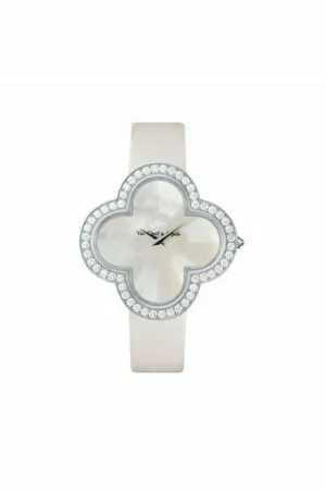 van cleef & arpels alhambra quartz 40mm women's watch ref. vcaro30000