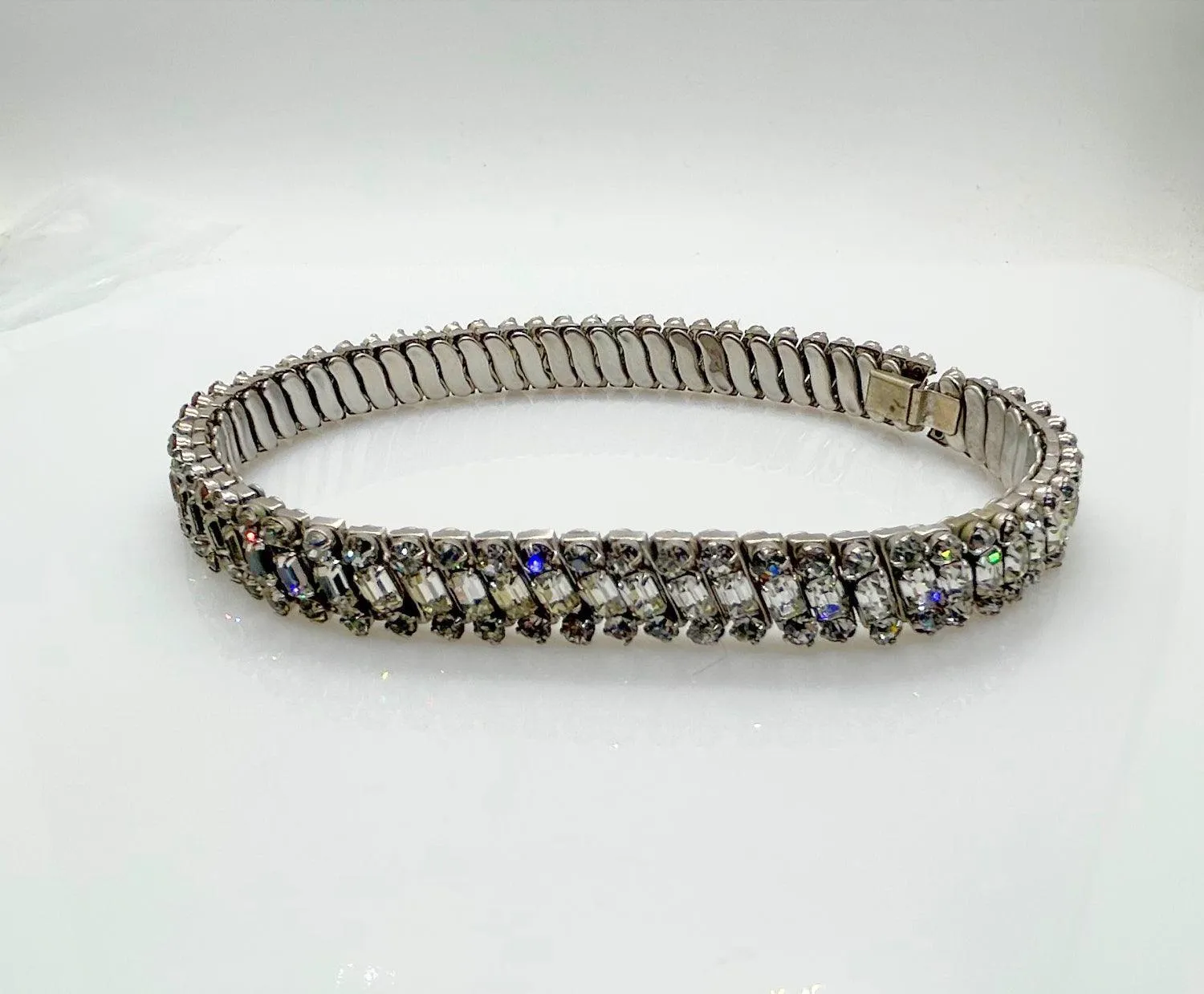 Vintage Parko Blazing Bright Rhinestone Expansion Choker