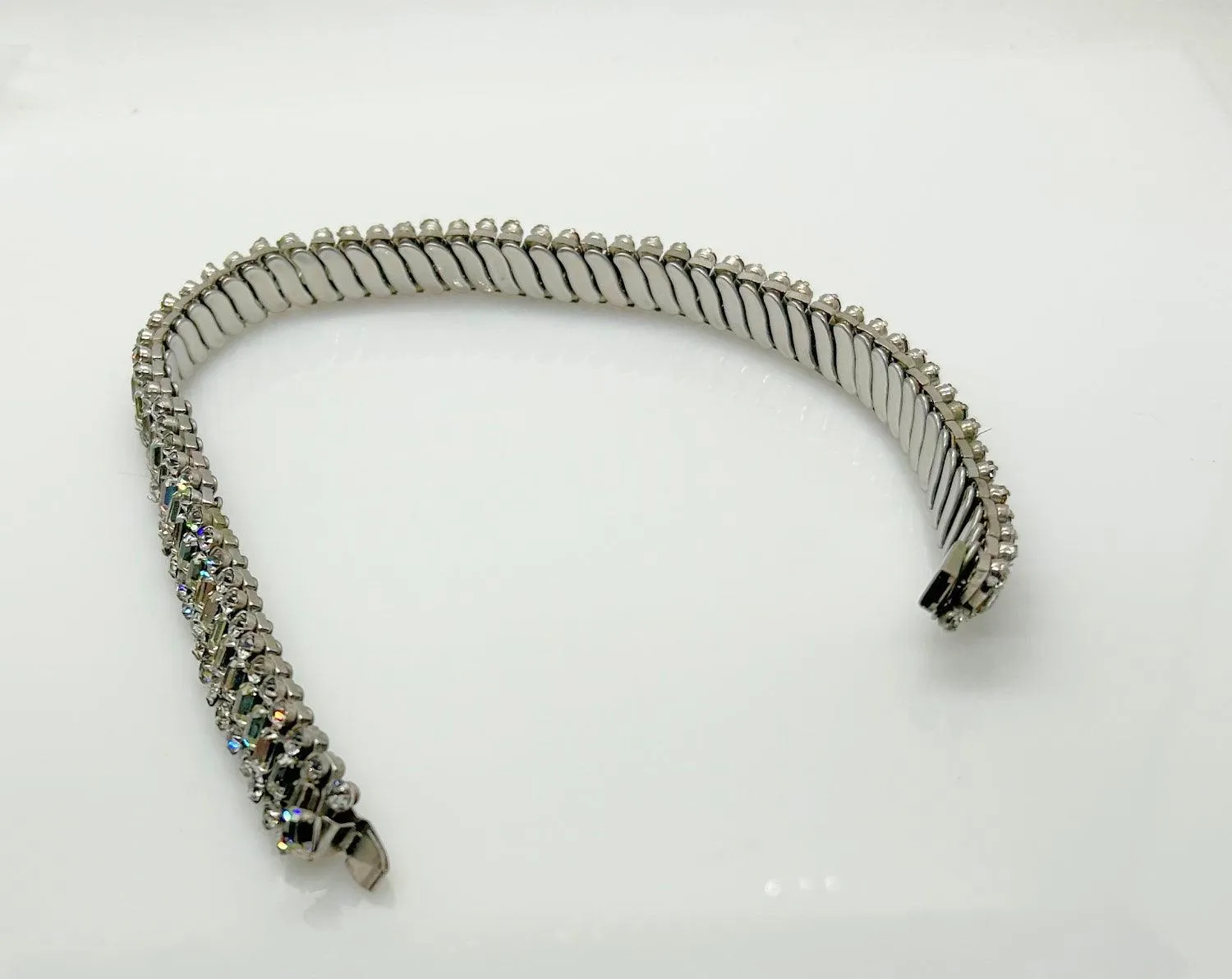 Vintage Parko Blazing Bright Rhinestone Expansion Choker