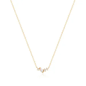 ZEPHYR | Opal and Lab-Grown Diamond Necklace